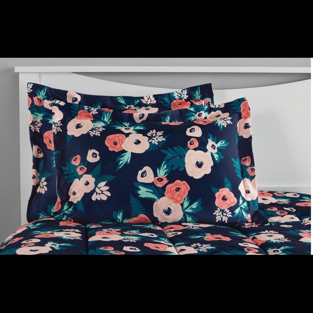 NIP Mainstays Garden Floral 6pc Bedding Set, Twin - Picture 3 of 6